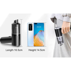 3-in-1 Handheld Car and Home Duster Vacuum Handheld مكنسة كهربائية لاسلكية محمولة صغيرة الحجم تعمل بالهواء المضغوط ومضخة يدوية مع منفذ USB للشحن، مثالية لتنظيف شعر الحيوانات الأليفة والغبار والحصى في المنزل والمكتب