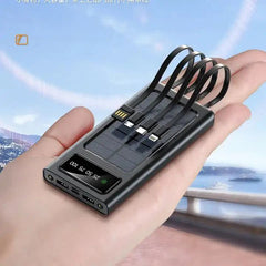 Solar Power Bank 20000CmAh, Fast Charging Built in Cable Only UAE