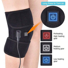 Heated Knee Massager Brace Wrap Heating Pads for Knee Heating Electric 3 Adjustable Suitable for Both Men and Women Massage Knee (FREE DELIVERY)