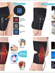 Heated Knee Massager Brace Wrap Heating Pads for Knee Heating Electric 3 Adjustable Suitable for Both Men and Women Massage Knee (FREE DELIVERY)
